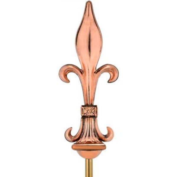 Good Directions Good Directions Fleur-De-Lis Polished Copper Finial 739